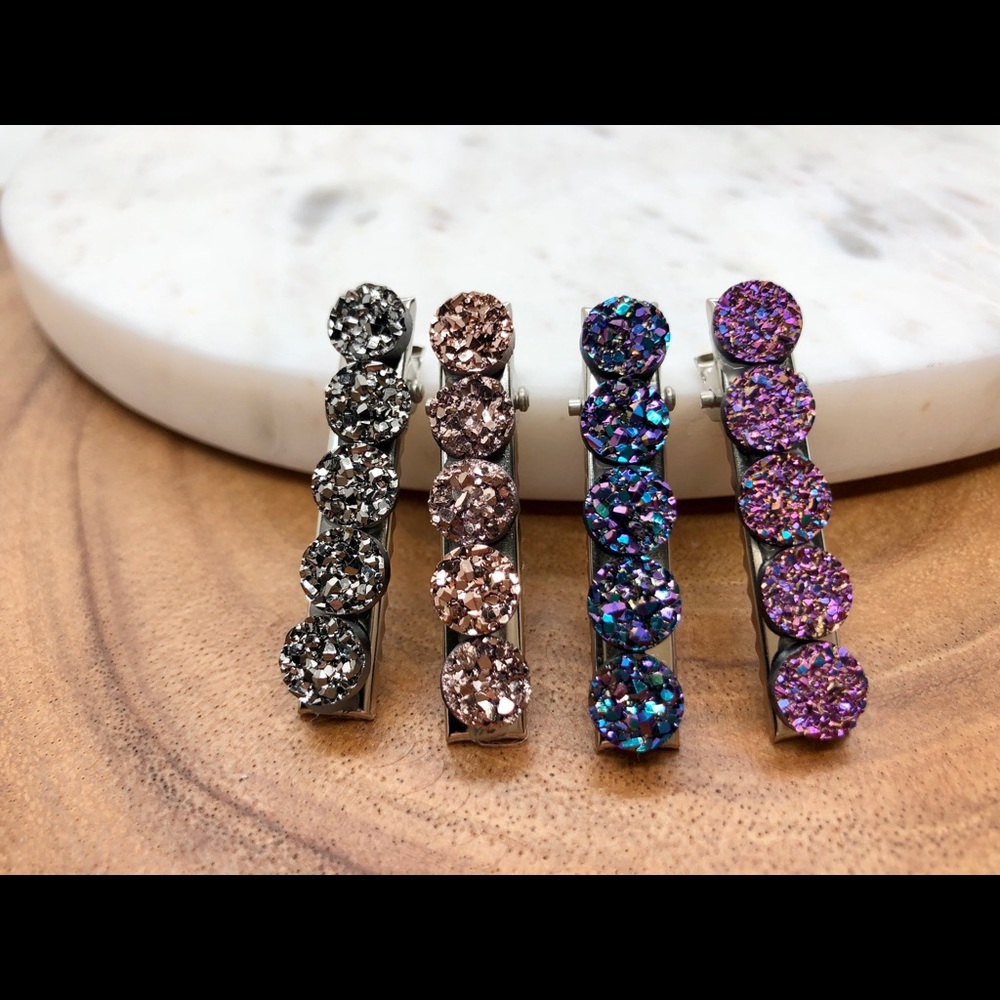 Multi Hair Clip Set Pack Of 4 - Picture 2 of 4